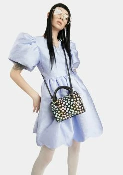 Betsey Johnson Polka Dot Kitty Kitsch Barrel Bag Bags & Wallets