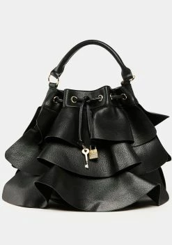 Betsey Johnson Bags & Wallets Ruffle Up Bucket Bag