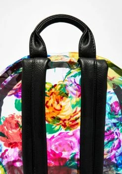 Betsey Johnson Bags & Wallets Clear Floral Backpack