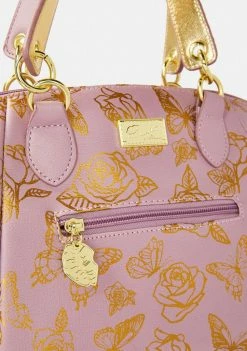 Betsey Johnson Bags & Wallets PVC Metallic Butterfly Rose Satchel