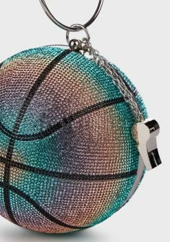 Betsey Johnson Slam Dunk Rhinestone Basketball Bag Bags & Wallets