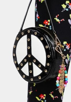 Betsey Johnson Peace Yin Yang Crossbody Bag