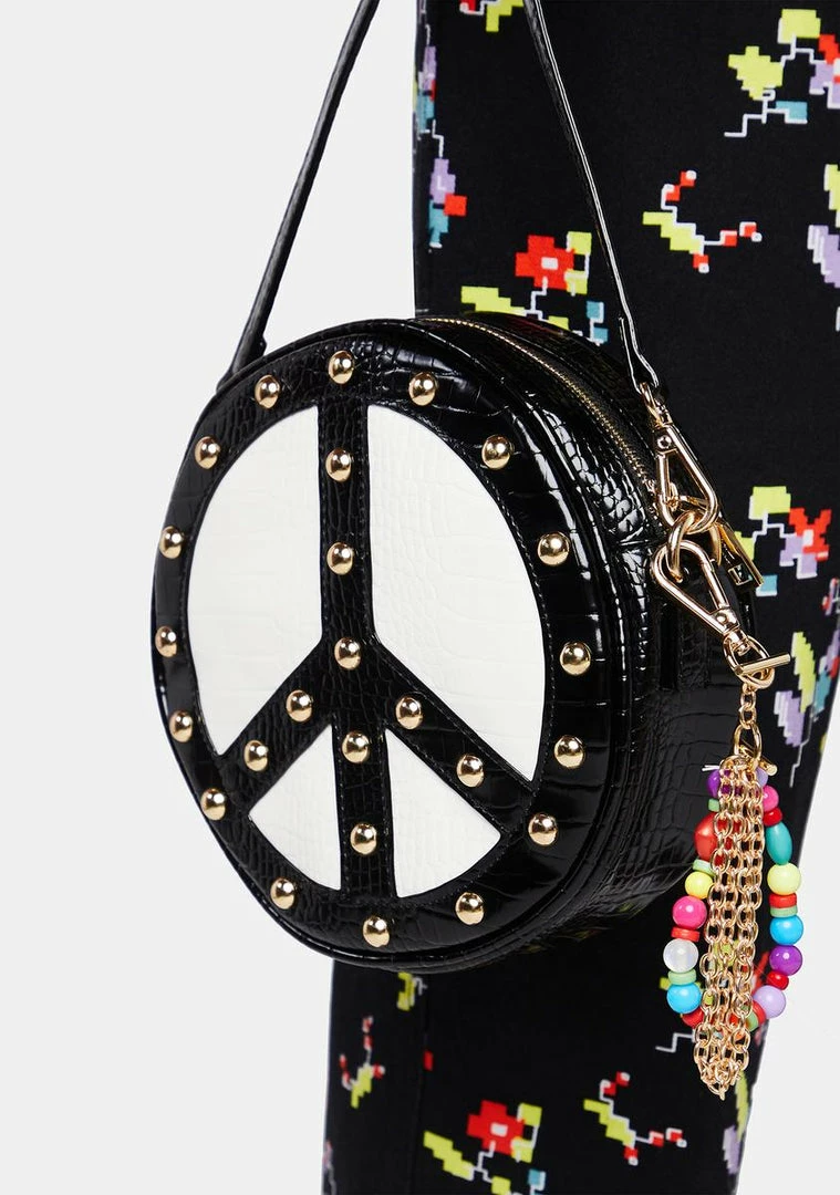 Outlet ๐งจ Betsey Johnson Peace Yin Yang Crossbody Bag ๐ฅ 1 Betsey Johnson Peace Yin Yang Crossbody Bag