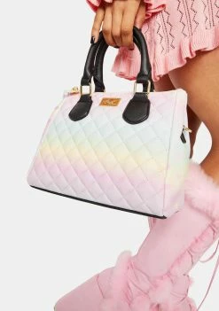 Betsey Johnson Amelia Quilted Mid-Size Satchel Bags & Wallets