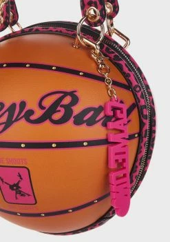 Betsey Johnson Leopard Betsey Ball Crossbody Bag
