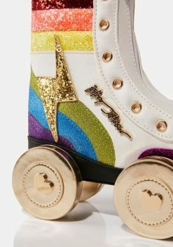 Betsey Johnson Rainbow Roller Derby Crossbody Bag