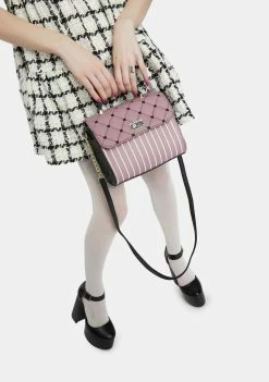 Betsey Johnson Bags & Wallets Mauve Quilted Chain Crossbody Bag