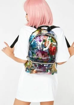 Betsey Johnson Bags & Wallets Clear Floral Backpack