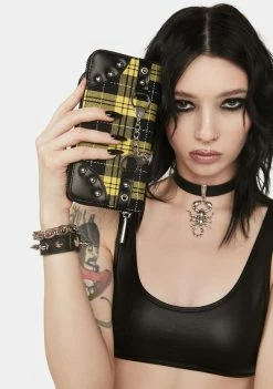 Lost Queen Wallets Tartan Handcuff Wallet