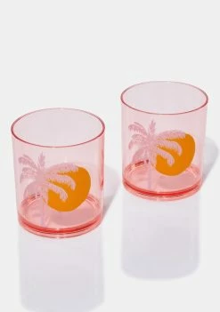 Sunny Life Poolside Tumblers Desert Palm