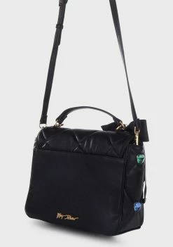 Budget ✔️ Betsey Johnson Black I Want 🍬 Candy Hearts Satchel Bag Bags & Wallets 🎉 7 Betsey Johnson Black I Want Candy Hearts Satchel Bag Bags & Wallets