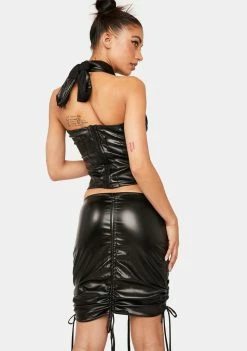 Plugged NYC Yem Ruched Skirt