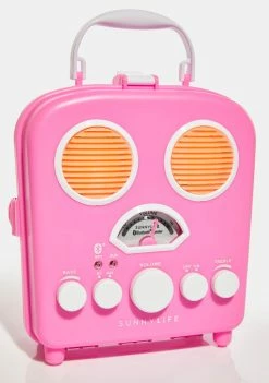 Sunny Life Swim Gear Pink Beach Sounds Speaker