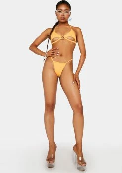 Buy 🎉 Candy Shop Lingerie Orange Cleo Cut Out 👙 Bikini Set 👙 Bikini Sets ⌛ 6 Candy Shop Lingerie Orange Cleo Cut Out Bikini Set Bikini Sets